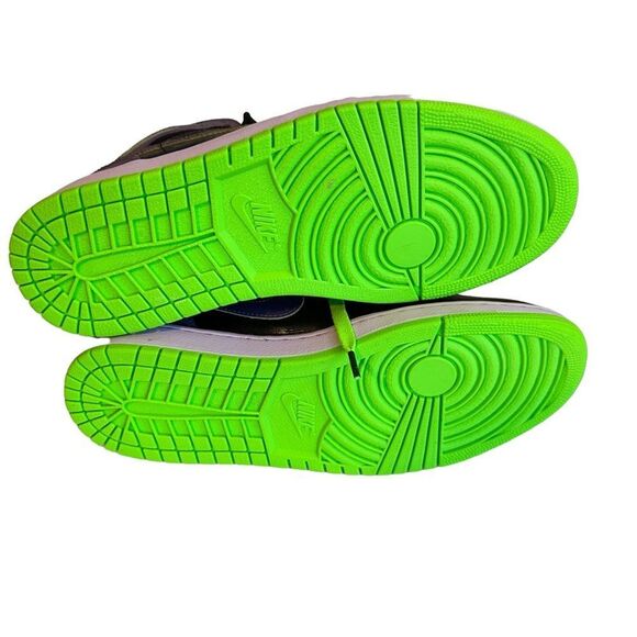 Nike Air Jordan 1 Retro Joker PURPLE and GREEN Size‎ 10 Night Vision 2012 - Picture 3 of 15